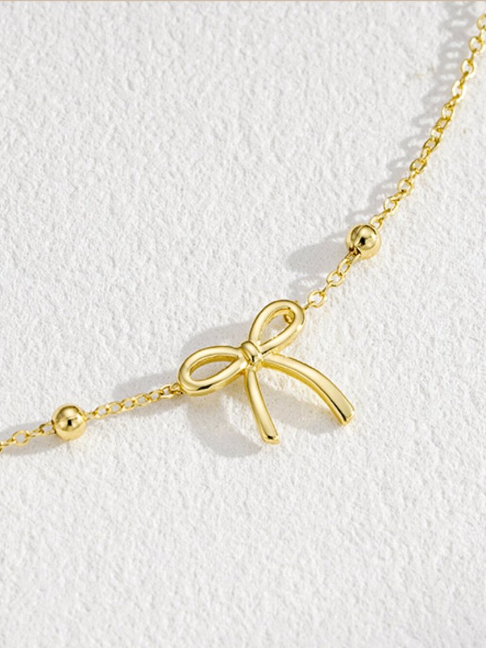 14K-Gold-Plated Bow Necklaces for Kids Teens Girls Women, NWT
